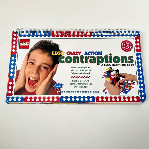 Klutz LEGO Crazy Action Contraptions Lego Inventions Book BOOK ONLY 1998 - Picture 1 of 5